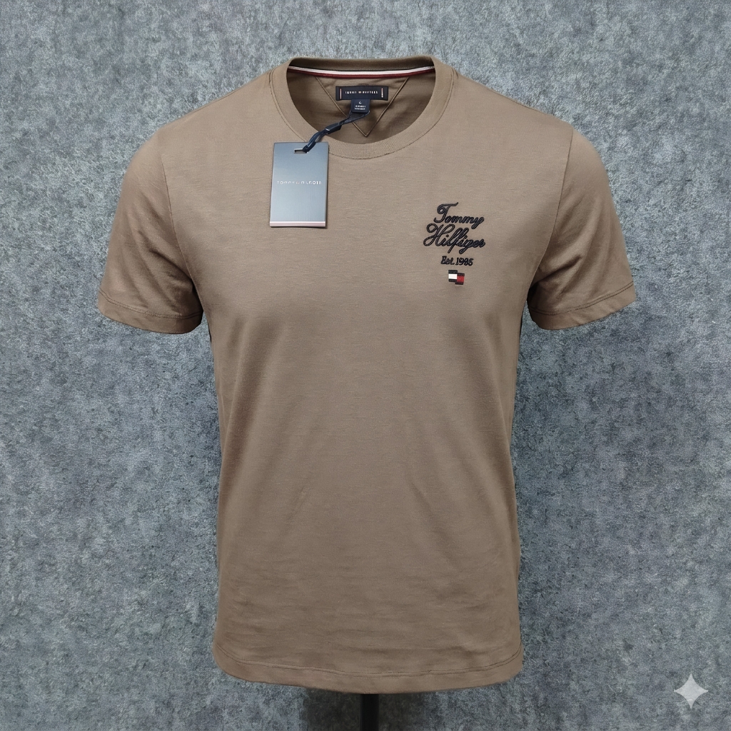 Camiseta TH Basic - Marrom Claro