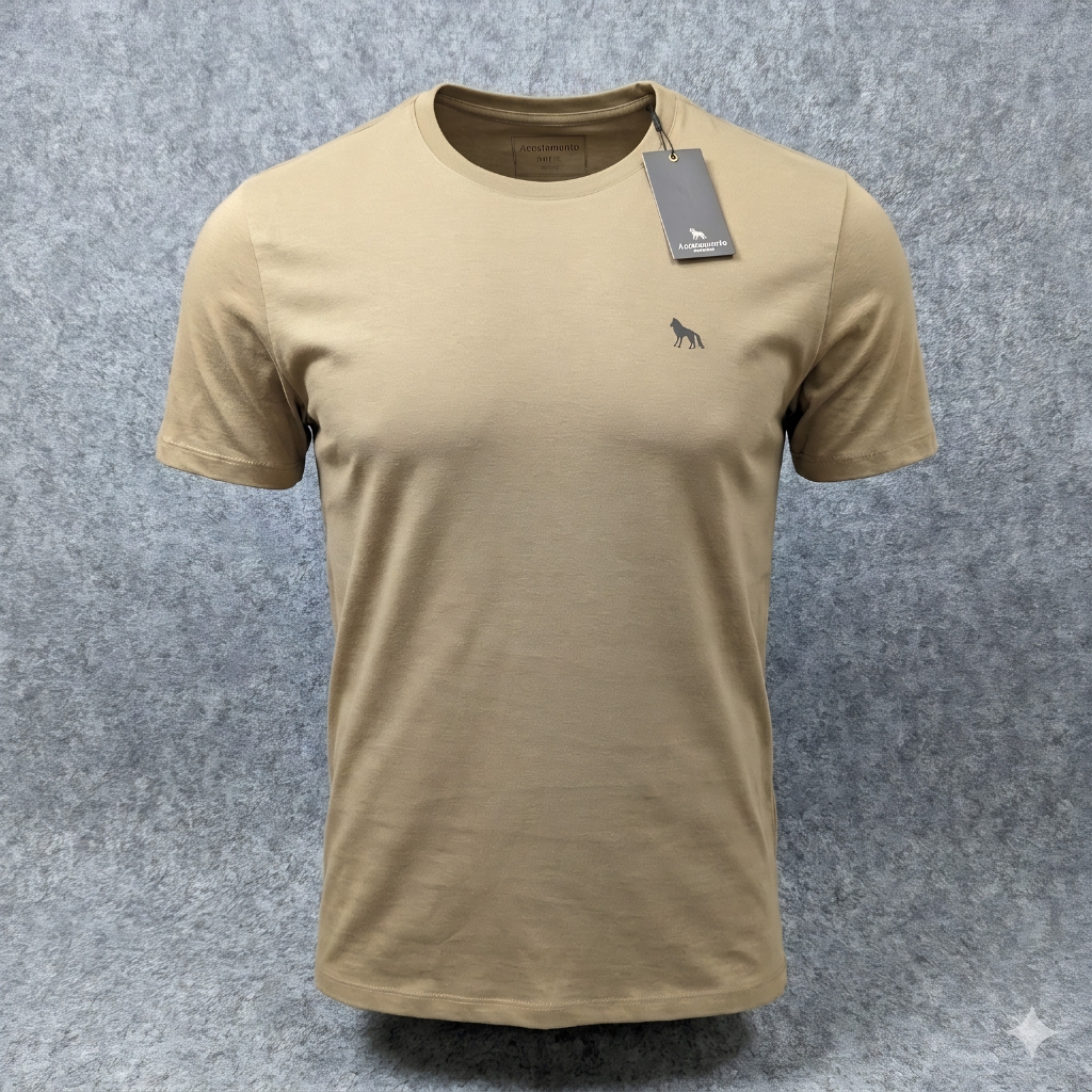 Camiseta Acostamento Basic - Bege Escuro