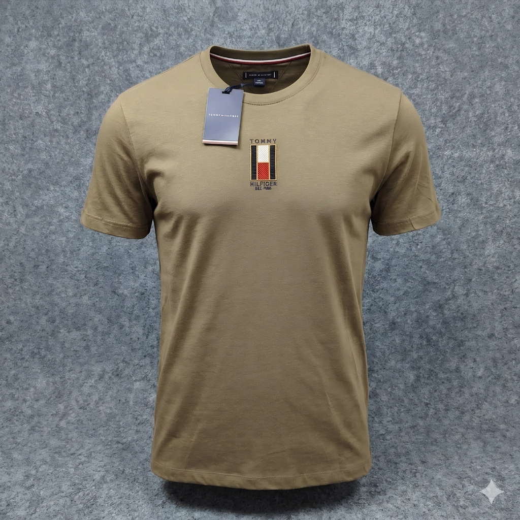 Camiseta TH Basic - Bege Escuro