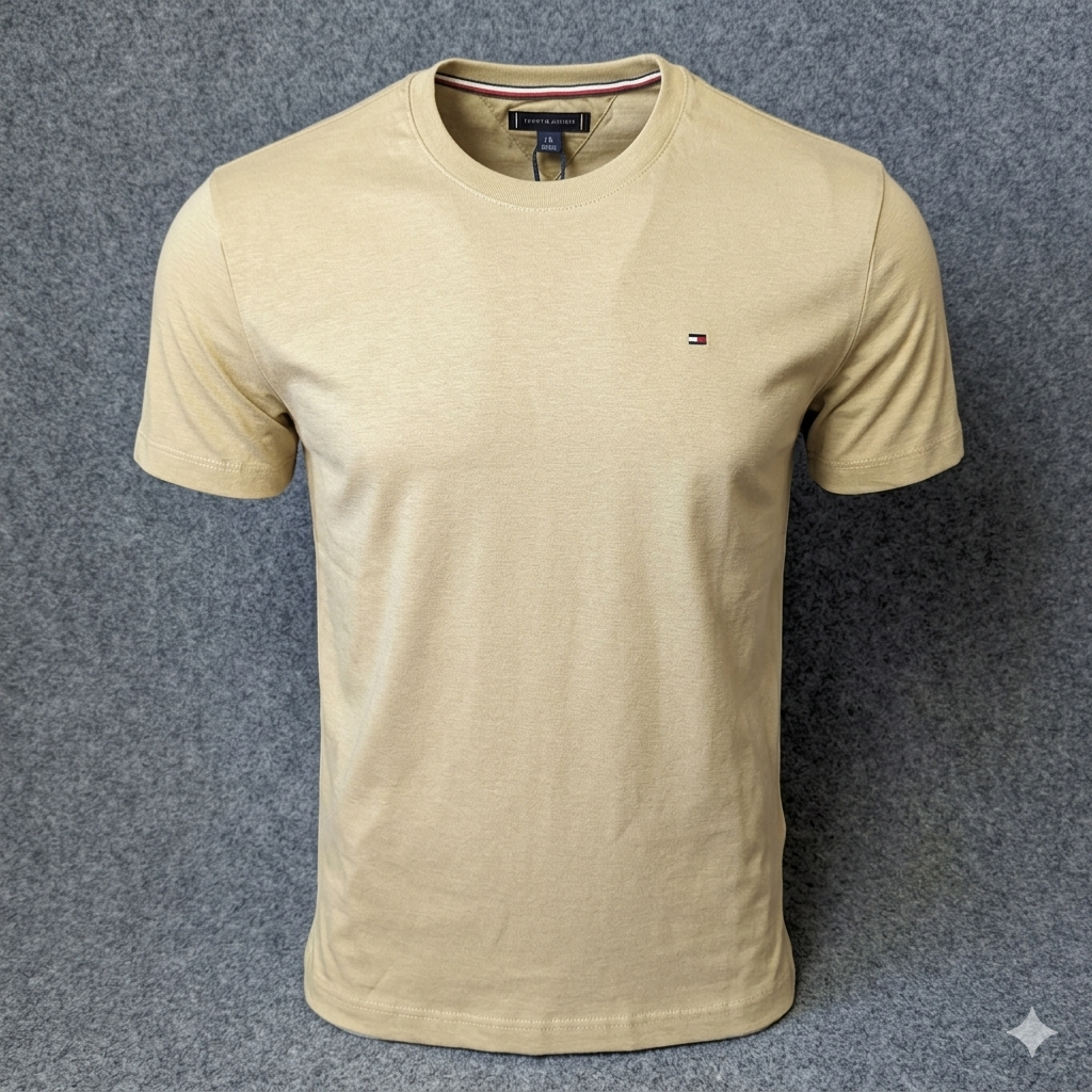 Camiseta TH Basic - Creme