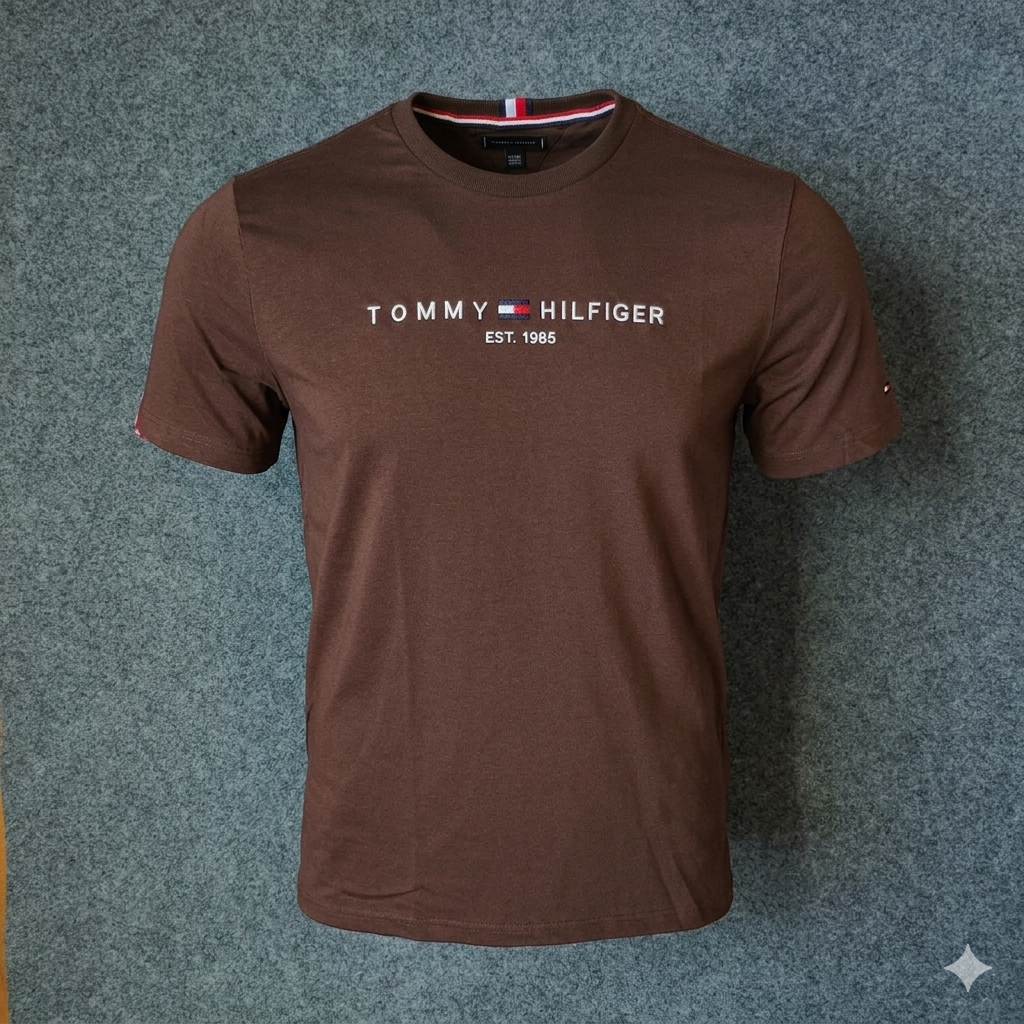 Camiseta TH Basic - Marrom
