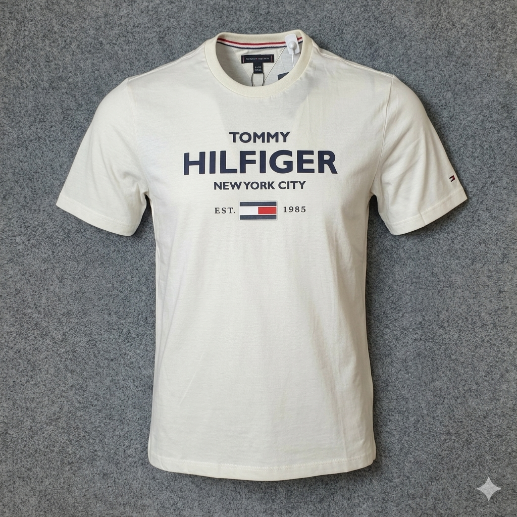 Camiseta TH Basic - Off-White